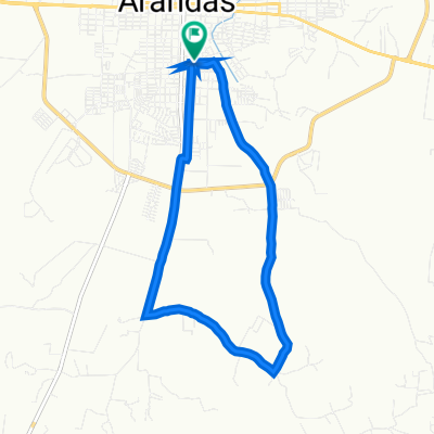 De Calle del Profesor Francisco Mora 385, Arandas a Calle del Profesor Francisco Mora 383, Arandas