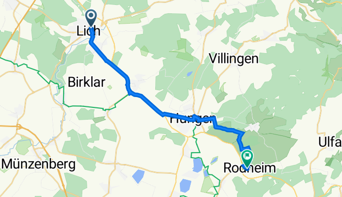 Dietrich-Bonhoeffer-Straße 9, Lich nach Oberndorfer Straße 15A, Hungen