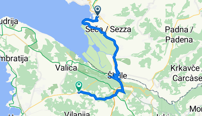 Cesta solinarjev, Lucija nach Sveta Marija na Krasu 41A, Sveta Marija na Krasu