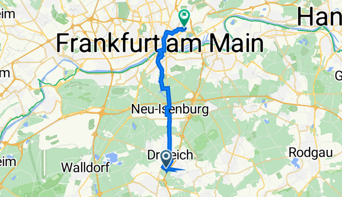 An der Trift 65, Dreieich nach Stockheimer Straße 6, Frankfurt am Main