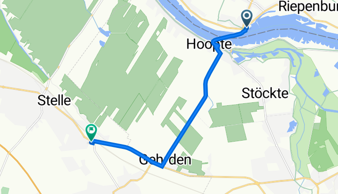 Zollenspieker-Hauptdeich 143, Hamburg nach Am Osterfeld 75, Stelle