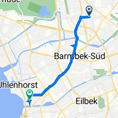 Hellbrookstraße 77, Hamburg nach Papenhuder Straße 35, Hamburg