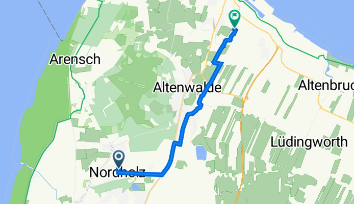 Rebhuhnweg 12, Wurster Nordseeküste nach Anton-Flettner-Straße 3, Cuxhaven