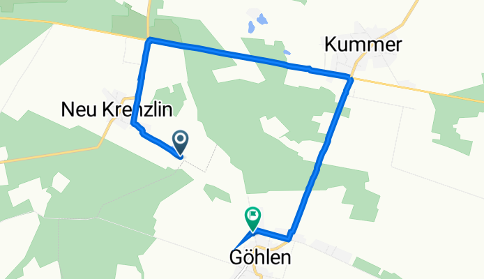 Neu Krenzlin, Alt Krenzlin nach Picher Weg 2, Göhlen