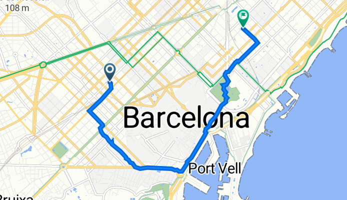 Carrer d'Enric Granados, 35, Barcelona a Carrer d'Àlaba, 91–99, Barcelona