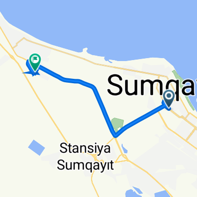 От Азербайджан, Sumqayıt до Adsız yol, Sumqayıt