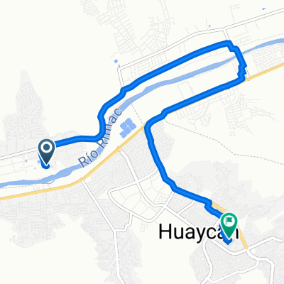 Calle Los Pinos,  a Calle La Cantuta,