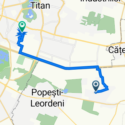 Strada Timpului 28, Popești-Leordeni to Strada Fizicienilor 15b, București