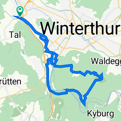 Wieshofstrasse 102, Winterthur nach Wieshofstrasse 106C, Winterthur