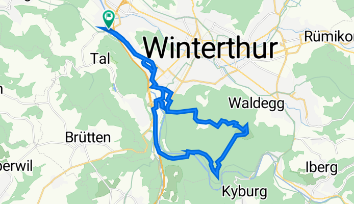 Wieshofstrasse 102, Winterthur nach Wieshofstrasse 106C, Winterthur