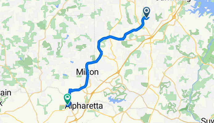 4951 Mark John Way, Cumming to 162 Marietta St, Alpharetta