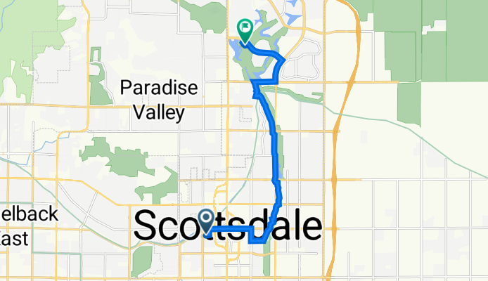 6811 E Main St, Scottsdale to 7505 E McCormick Pkwy, Scottsdale