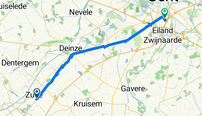 Waalstraat 152, Zulte naar Corneel Heymanslaan, Gent