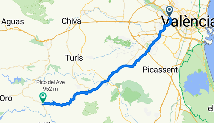 De Carrer Doctor J Bat Peset Aleixan 20, Quart de Poblet a Plaza Constitución 2, Dos Aguas
