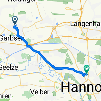 Goethestraße 5, Garbsen nach Philipsbornstraße 14, Hannover