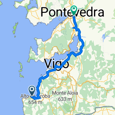 Calle de Lorenzo de la Carrera, 16–98, Baiona to Pontevedra