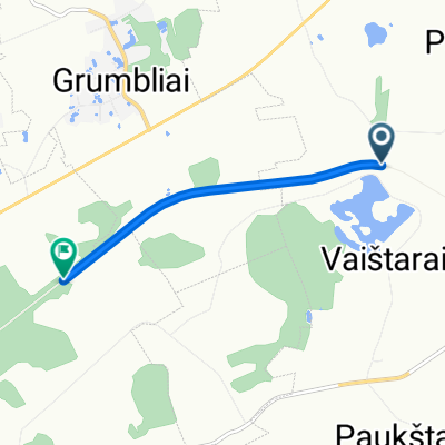 Route from Mokyklos gatvė