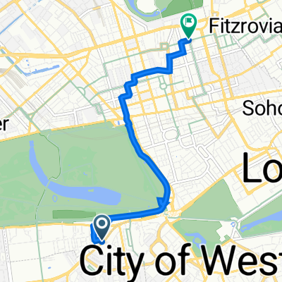 72-76 Brompton Road, London to 20–21 Devonshire St, London