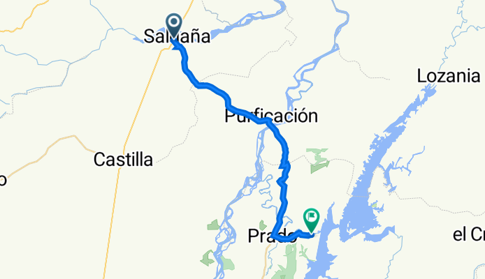 De Ruta Nacional 45 1088, Saldaña a Represa De Prado