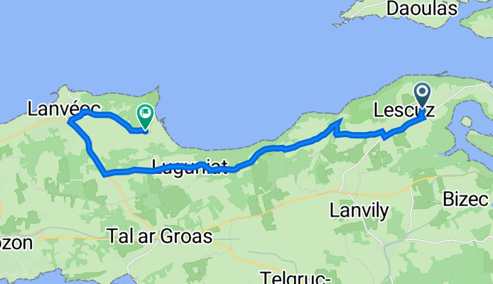 Landévennec à Lanvéoc