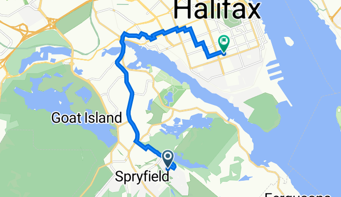 103 Alabaster Way, Halifax to 5850 University Ave, Halifax