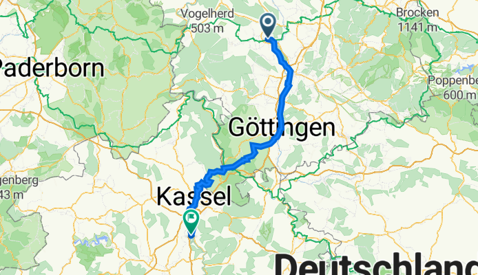 Hullerser Straße 2, Einbeck nach Poststraße, Guxhagen