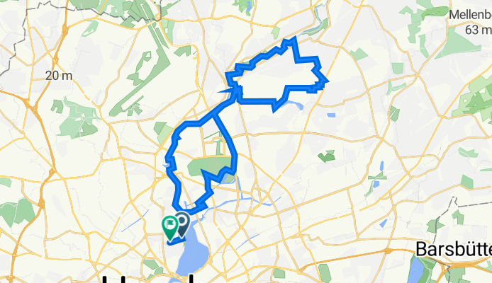 Milchstraße 12, Hamburg to Heimhuder Straße 79, Hamburg