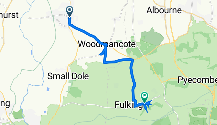 Bysshopps, High St, Henfield to Fulking Road, Poynings, Brighton