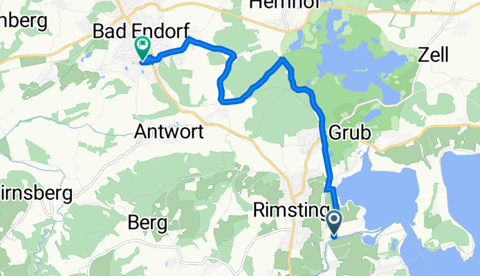 Westernach 2, Rimsting to Jahnstraße 13, Bad Endorf