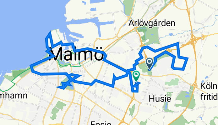 Granbackestigen, Malmö to Björnbärsgatan 15, Malmö
