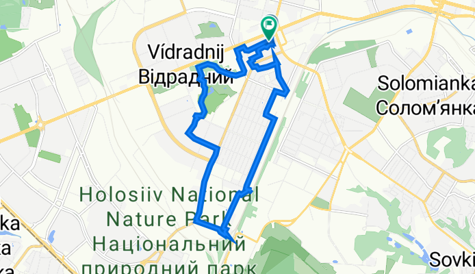 вулиця Леваневського 33, Київ to вулиця Генерала Тупікова 21, Київ