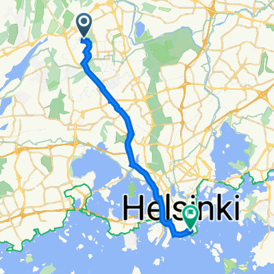 Avaintie 17, Vantaa to Kaivopuisto, Helsinki