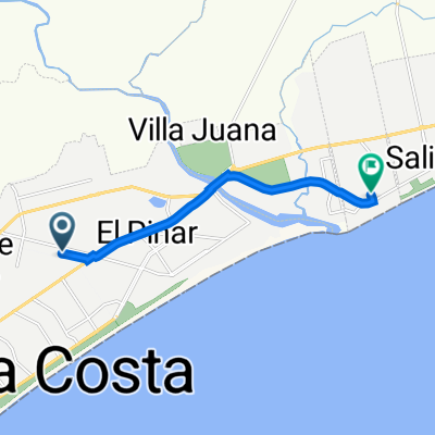 De Calle José Belloni, Ciudad de la Costa a Calle 1 Esq, Pinamar