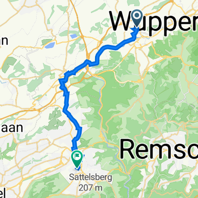 Nordstraße 34, Wuppertal nach Kölner Straße 49-51, Solingen