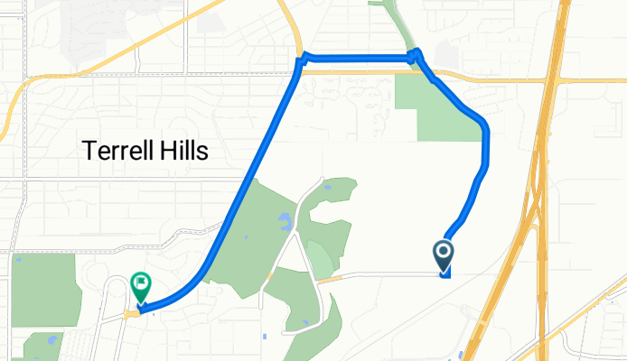 4086 Petroleum Dr, San Antonio to 1 Towers Park Ln, San Antonio