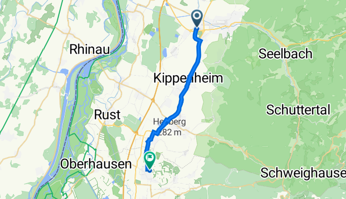 Römerstraße 1, Lahr/Schwarzwald nach Fürstbischof-Galura-Straße 6, Herbolzheim