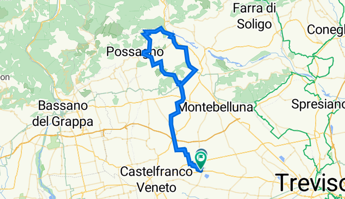 Da Via Diego Valeri 16, Vedelago a Via G. Berto 11, Vedelago