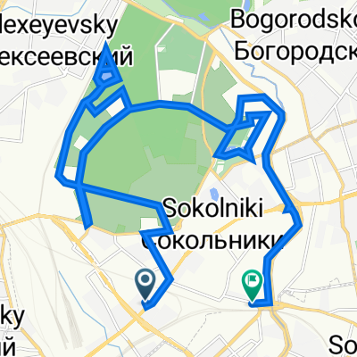 От Русаковская улица 7 стр. 3, Москва до проезд Попов, Москва