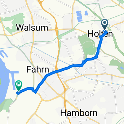 Robert-Bosch-Straße 4, Oberhausen nach Alsumer Straße, Duisburg