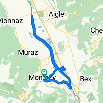 Avenue du Théâtre 25, Monthey à Avenue de l'Industrie 15, Monthey