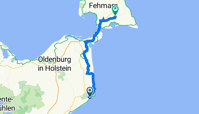 Schützenweg 1, Kellenhusen (Ostsee) nach Am Markt 12a, Fehmarn