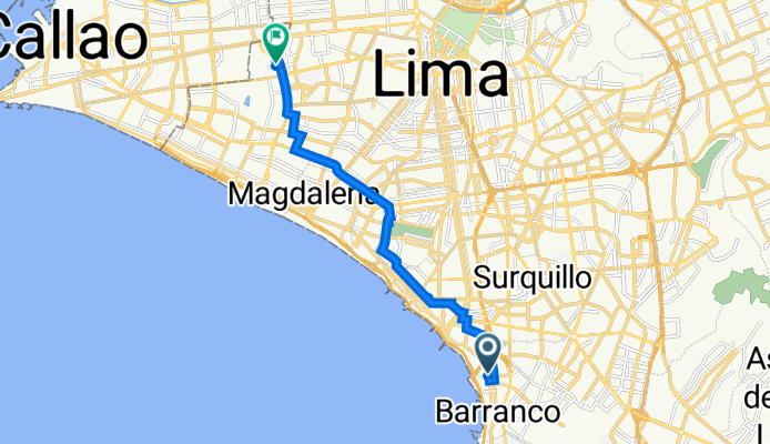 Ciclovía El Sol,  a Lima