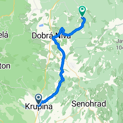 Krupina - Kopanice - Bzov.Lehôtka - Sása - Dobrá Niva - Kráľová