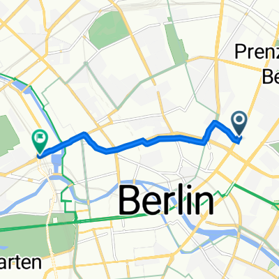 Prenzlauer Allee 4, Berlin nach Invalidenstraße, Berlin
