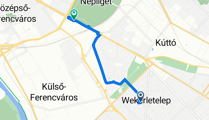 Hungária út 24., Budapest to Üllői út 133., Budapest