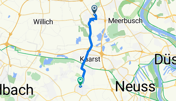 Hölssigstraße 14, Meerbusch nach Benediktusstraße 4, Kaarst