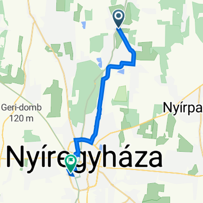 Nyírség utca 7, Nyíregyháza - Árpád utca 17, Nyíregyháza