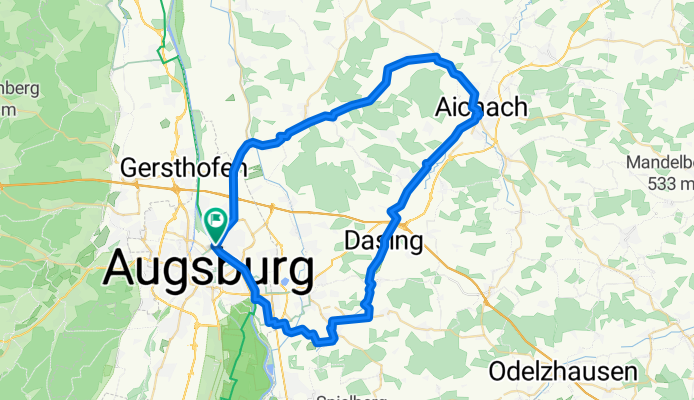 Paartalweg, zurück über Hollenbach und Mühlhausen