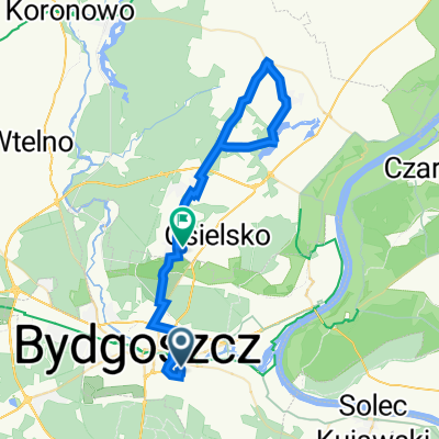 Ku Wiatrakom 7, Bydgoszcz do Stefana Żeromskiego 22, Niemcz
