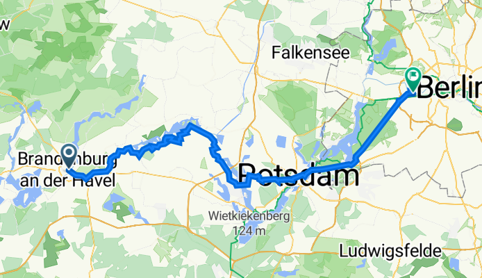 Havelradweg bis Brandenburg